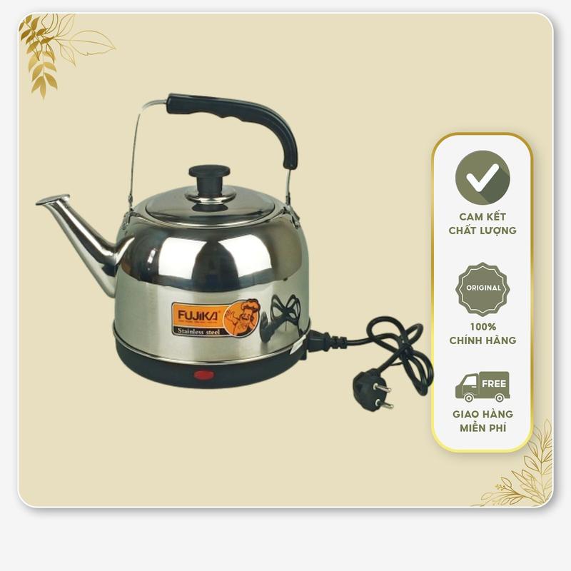 Ấm điện đun nước siêu tốc 5L Fujika tự ngắt khi sôi hàng công ty sản xuất bảo hành 12 tháng Bình Đun Nước Ấm Siêu Tốc Đun Siêu Tốc