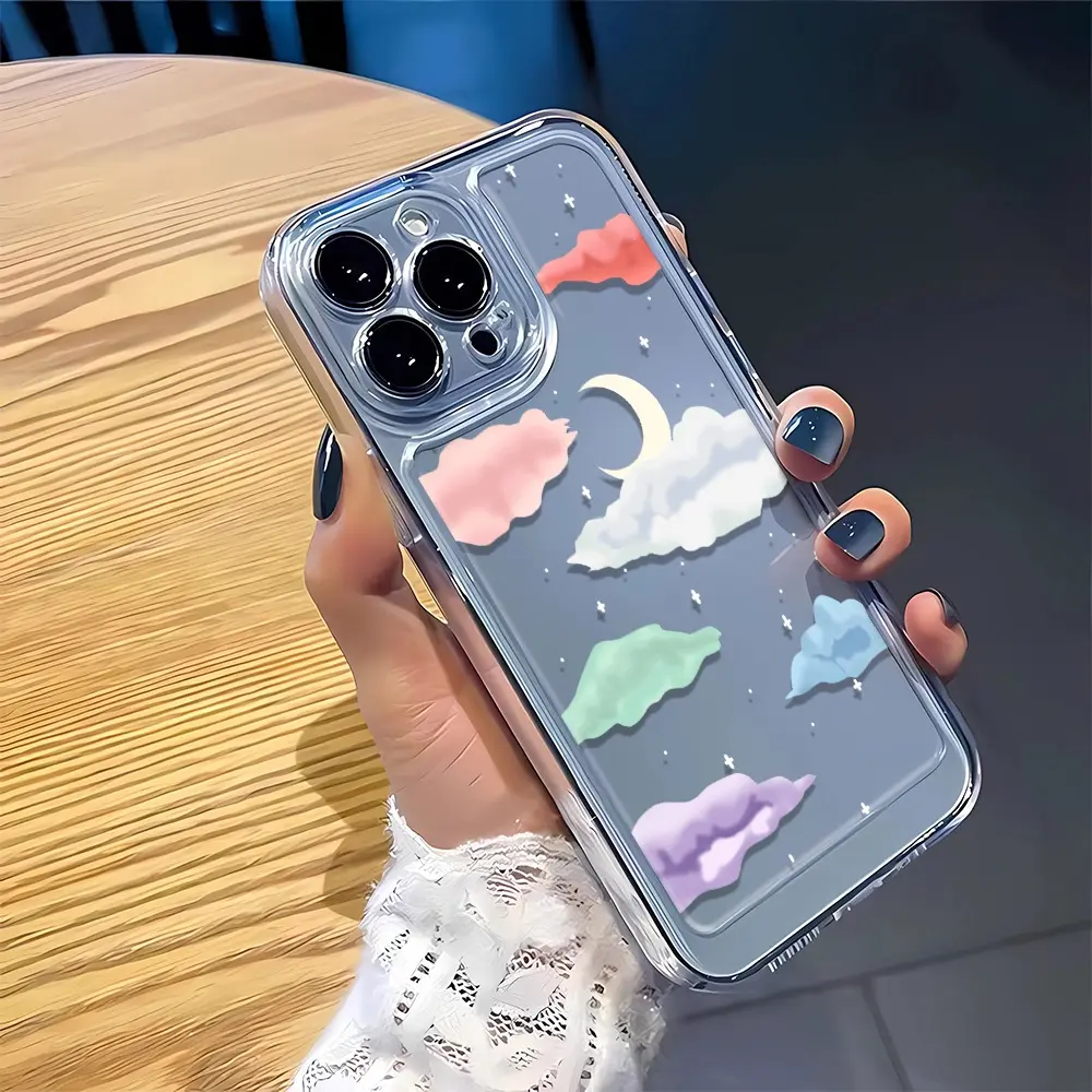 【Hot new models】Cute Clouds Phone Case For iPhone 16 15 14 13 12 11 Pro Max Mini XS X XR SE 7 8 Plus  Cover
