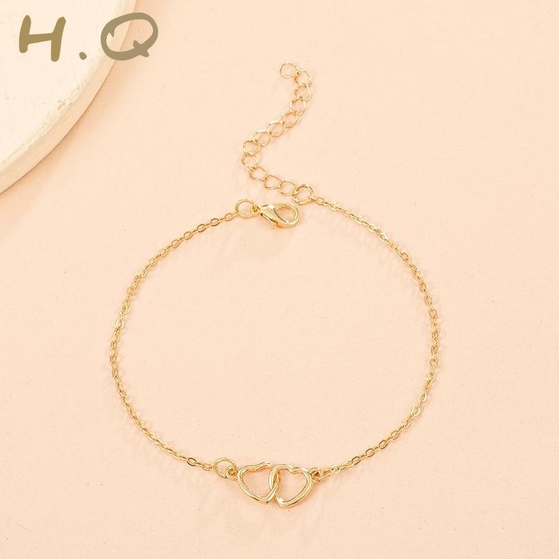 H.Q Jewelry Vòng Chân Trái Tim lắc chân titan không gỉ Trang Sức lắc chân nữ lắc chân titan không gỉ Hoa Voi