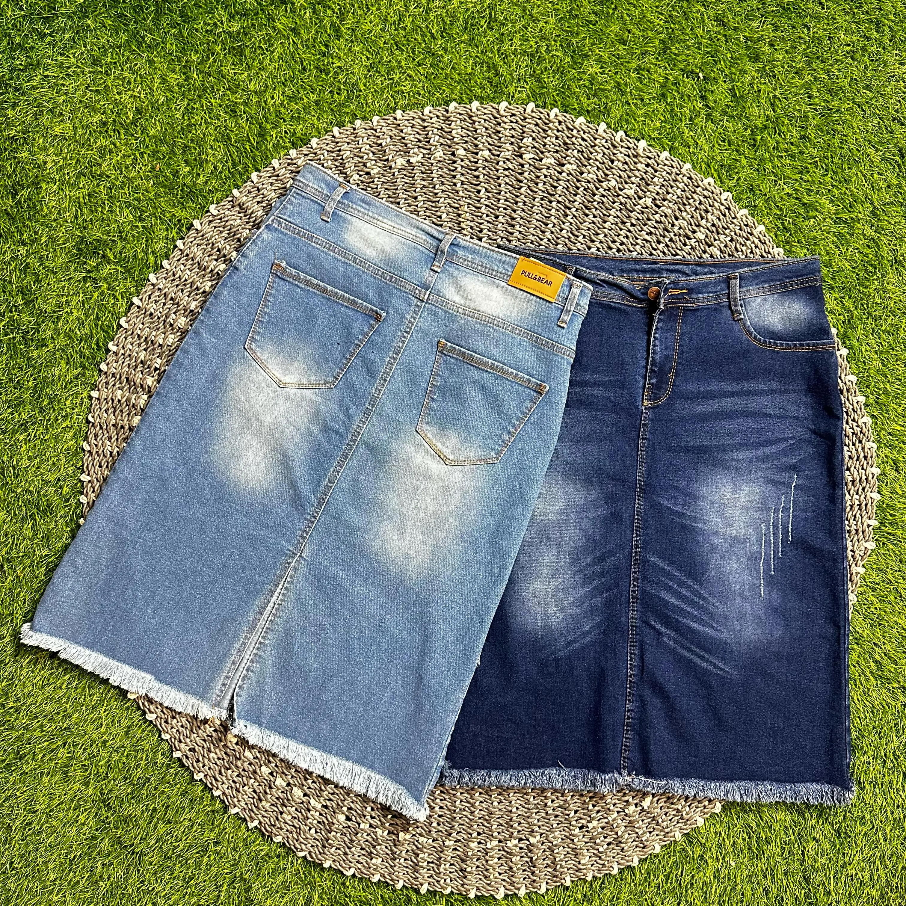 Rok jeans 7/8 rawis cakar wisker