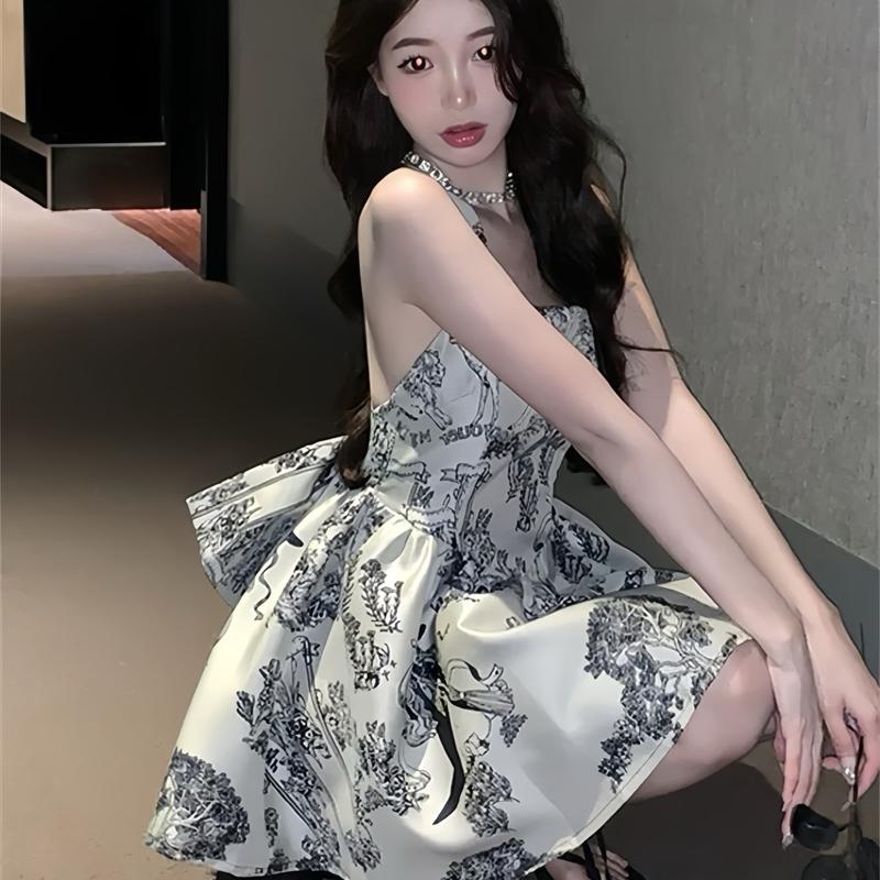 ĐẦM TAPTA IN HOẠ TIẾT Women Dress ĐI CHƠI, ĐI TIỆC, ĐI DATE, ĐI DU LỊCH, ĐẦM TIỂU THƯ, ĐẦM BÁNH BÈO Nữ Nhung