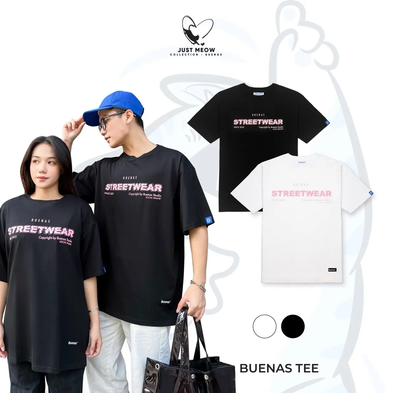 Áo thun local brand tay lỡ form oversize unisex cho nam nữ BUENAS - SWT07/SWT07S