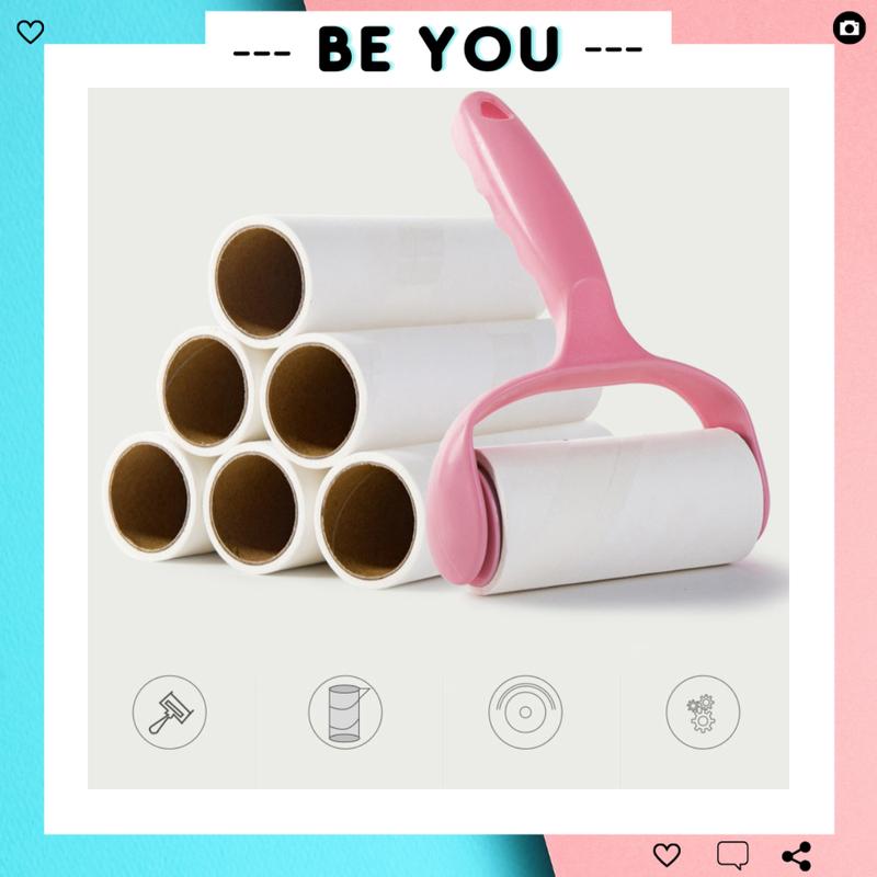 Bộ Cây Lăn Bụi Cầm Tay Đa Năng Làm Sạch Ga Giường, Lăn Bụi Quần Áo, Sofa, Cây Lăn Lông Động Vật - BEYOU