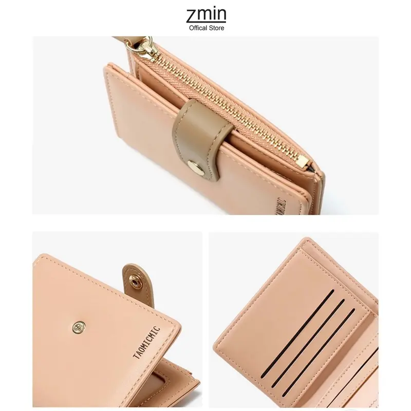 🙌New Store Great Deal 30 Off 🙌Ví đựng tiền nữ mini cầm tay Zmin, chất liệu cao cấp có thể bỏ túi - V033 4
