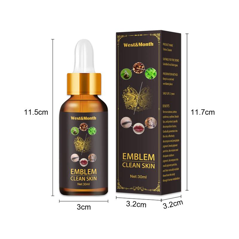Product Introduction of Tattoo Remove Oil Safe And Painless Tattoo Remover Moisturizes Skin Eyebrow Eyeliner Skin Tattoo Removal Oil Cleaning Liquid To Remove Tattoos Permanent (30ml)\ws011 17