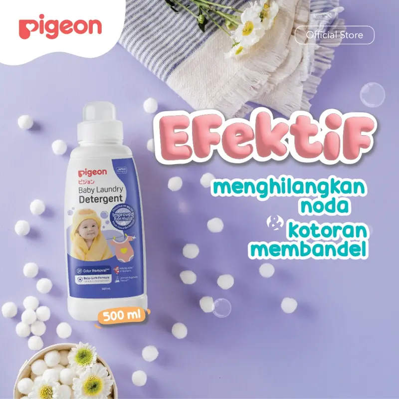 PIGEON Baby Laundry Detergent | Deterjen Pakaian Bayi | Deterjen Pakaian | Deterjen Bebas SLS & Bebas Paraben 3