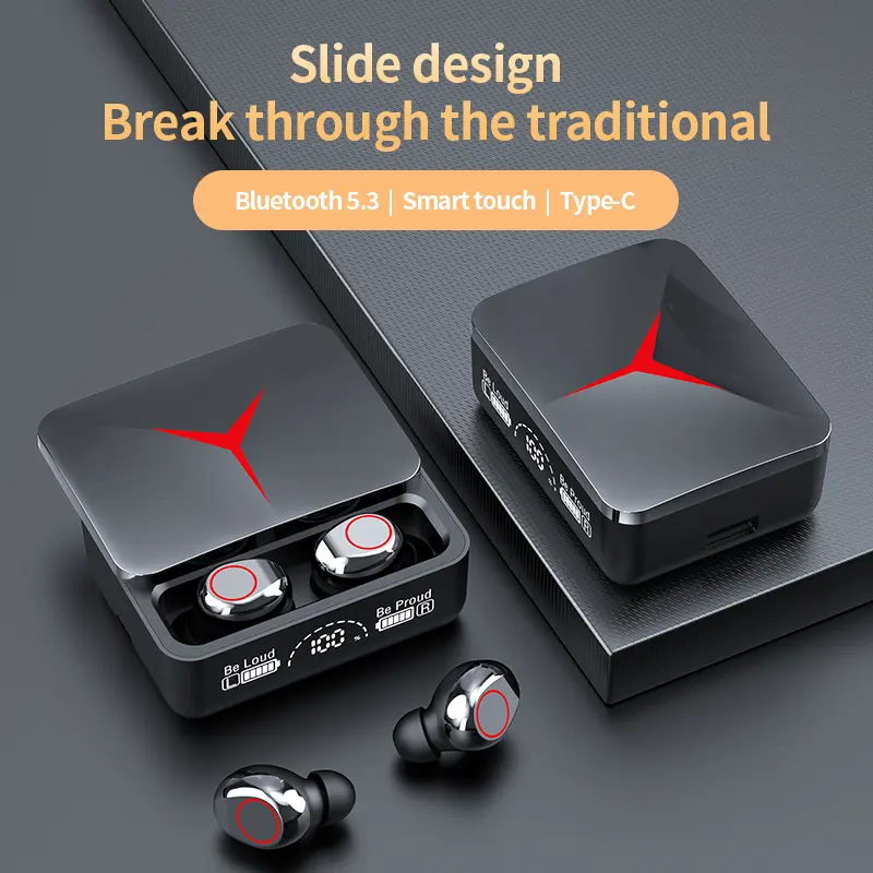 M90 Pro Bluetooth Earbuds with Powerbank Wireless Earphones Gaming Headphones Noise Canceling