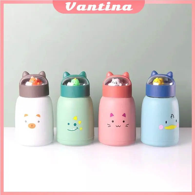 BOTOL MINUM KACA 360ML BOTOL MINUM ANAK KARAKTER LUCU BOTOL MINUM TERMOS BPA FREE 7