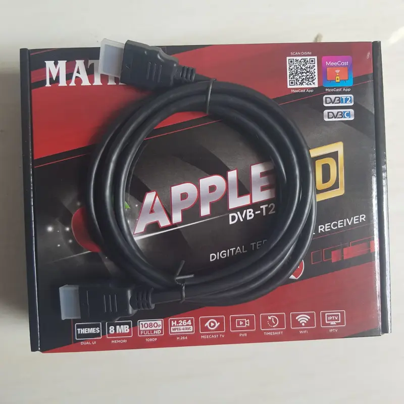 STB SET TOP BOX DVBT2 matrix apple HD TV digital gambar super jernih pakai antena biasa UHF Software Terbaru 4
