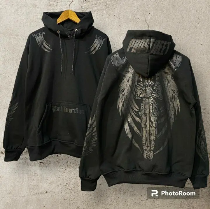 SWEATER HOODIE PROSTREET BLACK GUARDIAN - HOODIE PROSTREET SUNMORI PRIA