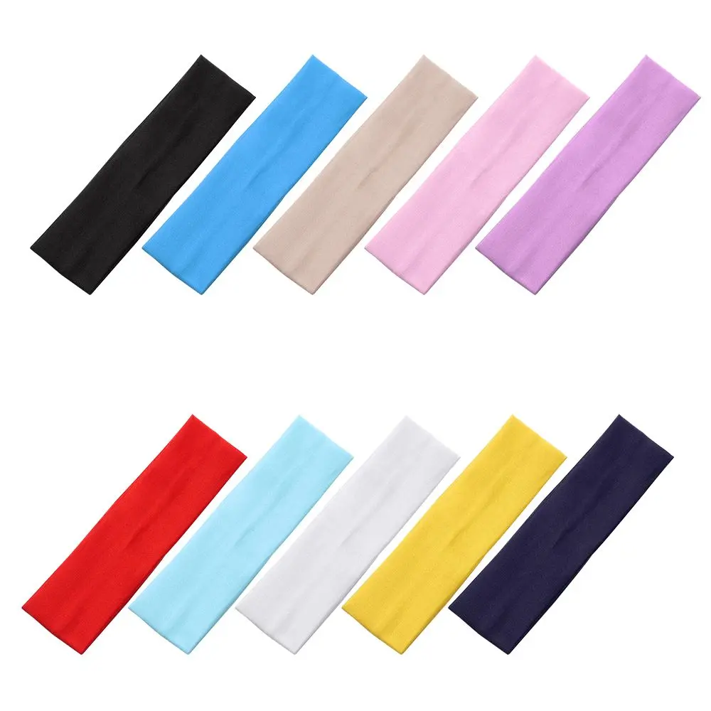 1PC Hair Accessories Fitness Yoga Headwear Yoga Hair Bands Solid Color Elastic Sports Headbands