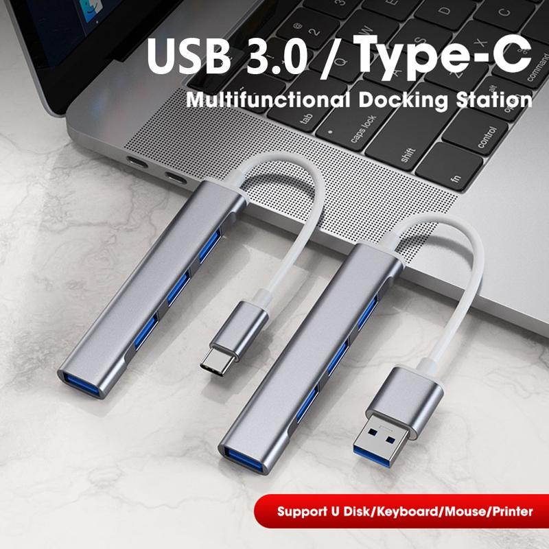Truyền dữ liệu OTG Bộ Chuyển Đổi 4 cổng USB 3.0 Giãn Nở Dock Trạm USB C HUB…