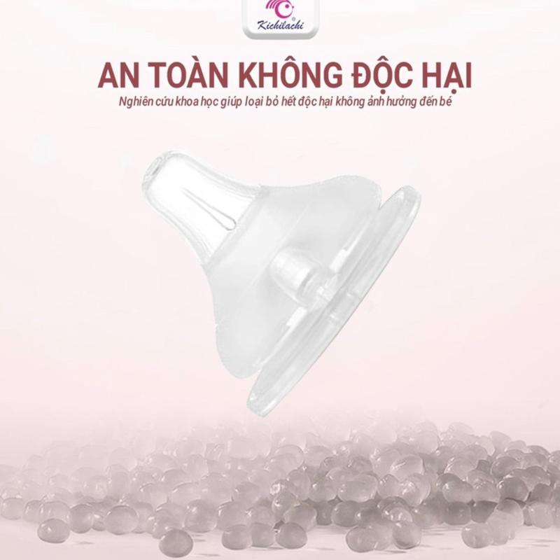 Núm  Real-Fit bình sữa Kichi cổ rộng(thay được bình pigone,moy...) 1