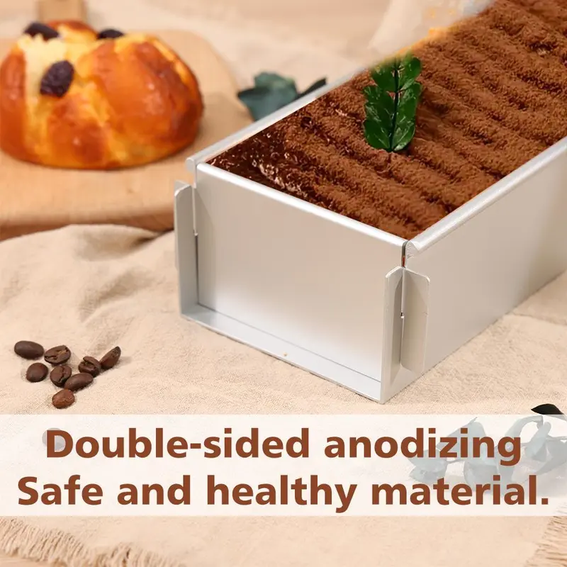 Rectangular Cake Pan, 1 Count Multifunctional Aluminum Cake Bread Baking Mold with Secure Base, Baking Tool for Home Bakers & Kitchen Enthusiasts 6