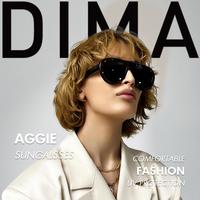 DIMA Eyewaer - Aggie Sunglasses , Sunglasses with Trendy Casual Ombre Oval Frame , Women's Sunglasses,Tinted Lens ,HD CR39 Lens, UV400 Protected Lens