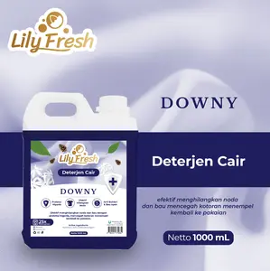 Deterjen Cair Pembersih Pakaian Penghilang Noda Laundry Detergent Liquid Lily Fresh 1 Liter Anak Rose