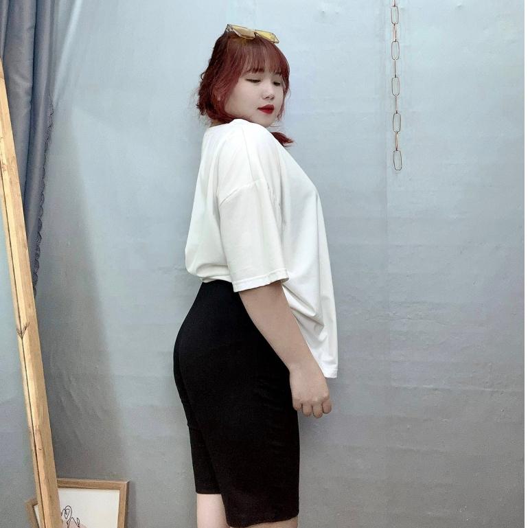 Quần Legging Lửng Bigsize Nữ Quần Đùi Ôm Body Vải Mềm Mại Co Giãn Thoải Mái QOM Nhung Voi