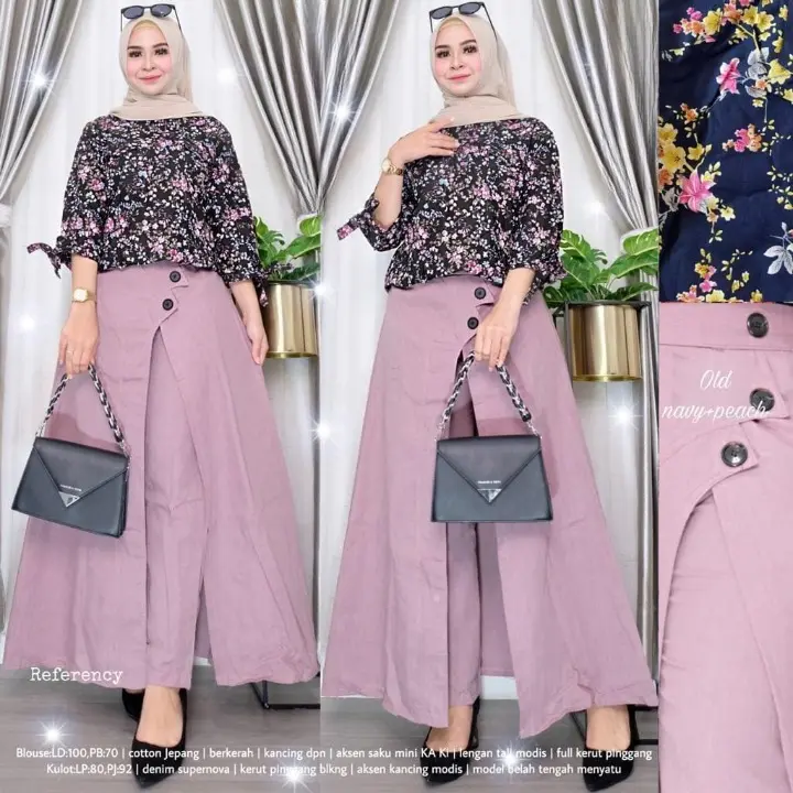 ROK CELANA SYARI MUSLIMAH DEWASA / ROK CELANA 2 IN 1 / ROK CELANA TERBARU / ROK CELANA KANCING SUPERNOVA PREMIUM 2