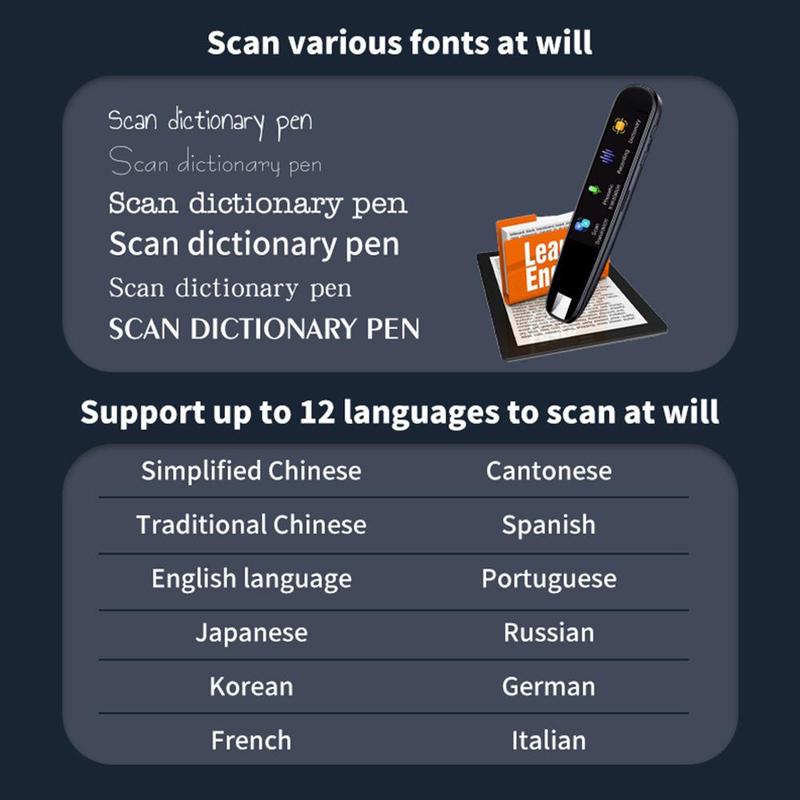 Product Introduction of 116 Language Translation Scanning Reading Pen Scanning Translation Pen 41