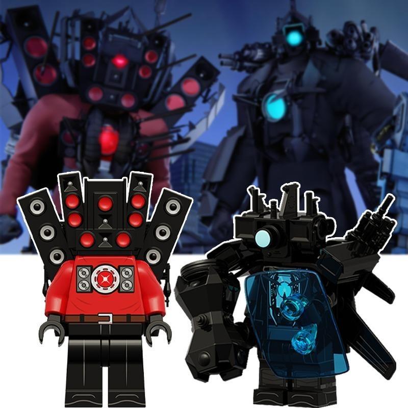 Minifigures Toliet Skibidi, TV Titan Monitor, Người Đàn Ông Loa, Khối Xây Dựng, Đồ Chơi Trẻ Em Bộ Lắp Ráp Xếp Hình Toy 4