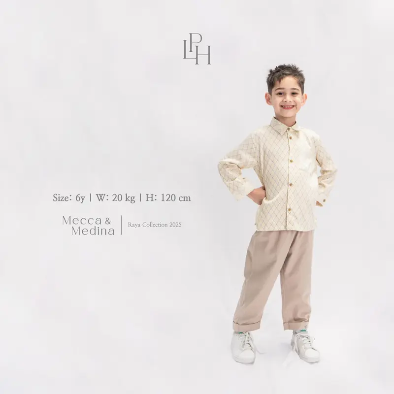 Little Palmerhaus - Baju Lebaran 2025 - Arya Boy Attire Set (Setelan Koko Anak Laki-Laki Usia 1-6 Tahun) 1