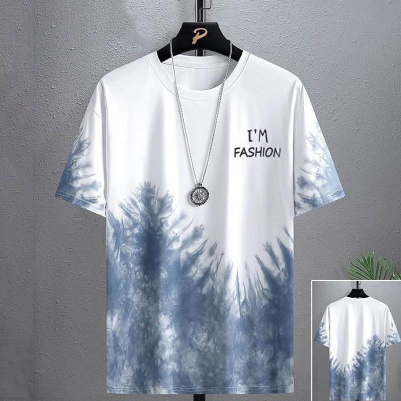 Product Introduction of [2025 New] High-Quality Summer Men's Trendy Short Sleeve Set Ins Korean Style Half Sleeve Casual Slim Fit Exquisite Versatile Top Casual Crew Neck Quick-Dry T-Shirt 8