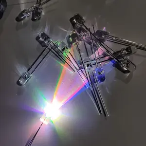 LED 5mm 3 warna RGB bening lampu layangan