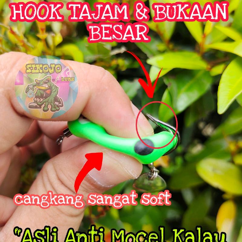 Lure Soft Frog Mini umpan pancing Ukuran 3cm Berat 5grm Untuk Mancing Casting Ikan Gabus 2