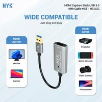 Gambar USB 3.0 HDMI VIDEO CAPTURE STICK 4K 1080P WITH CABLE Accessories - HITAM dari Multi Komputer Kota Administrasi Jakarta Barat 3 Tokopedia