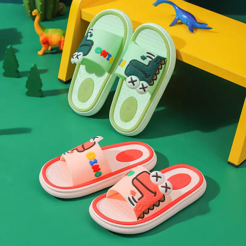 SA-B Sendal / Sandal Anak Eva Lembut Karakter Dino Lucu Non-slip 0789 6