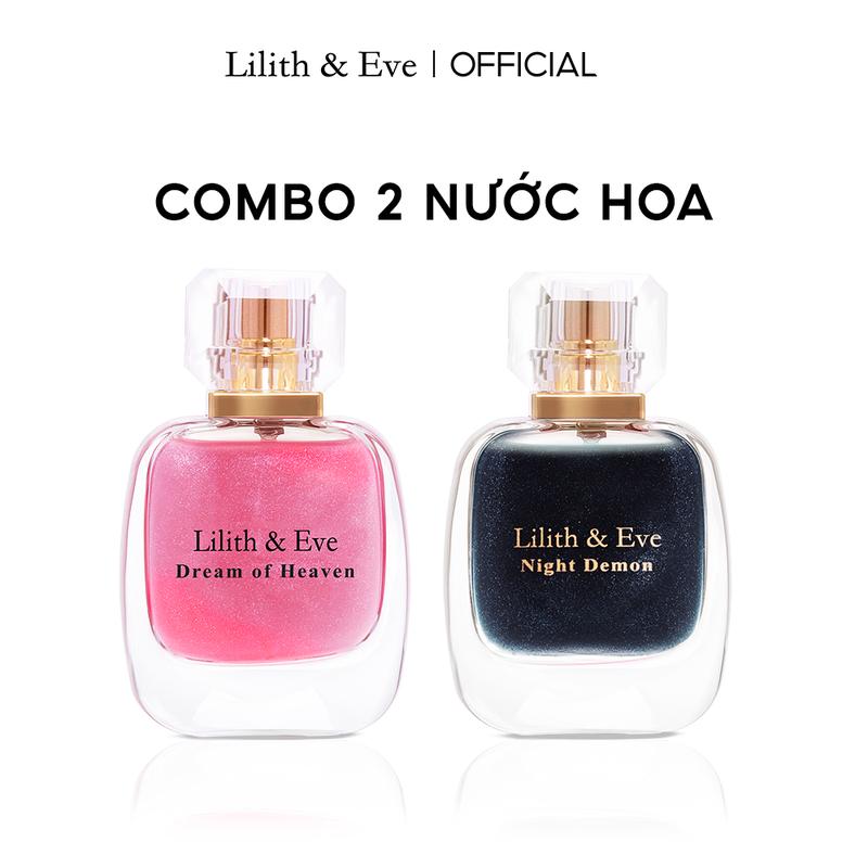 Combo 2 Nước hoa Lilith and Eve Night Demon và Dream of Heaven Eau De Parfum nữ thơm lâu lưu hương lâu cho body 5h