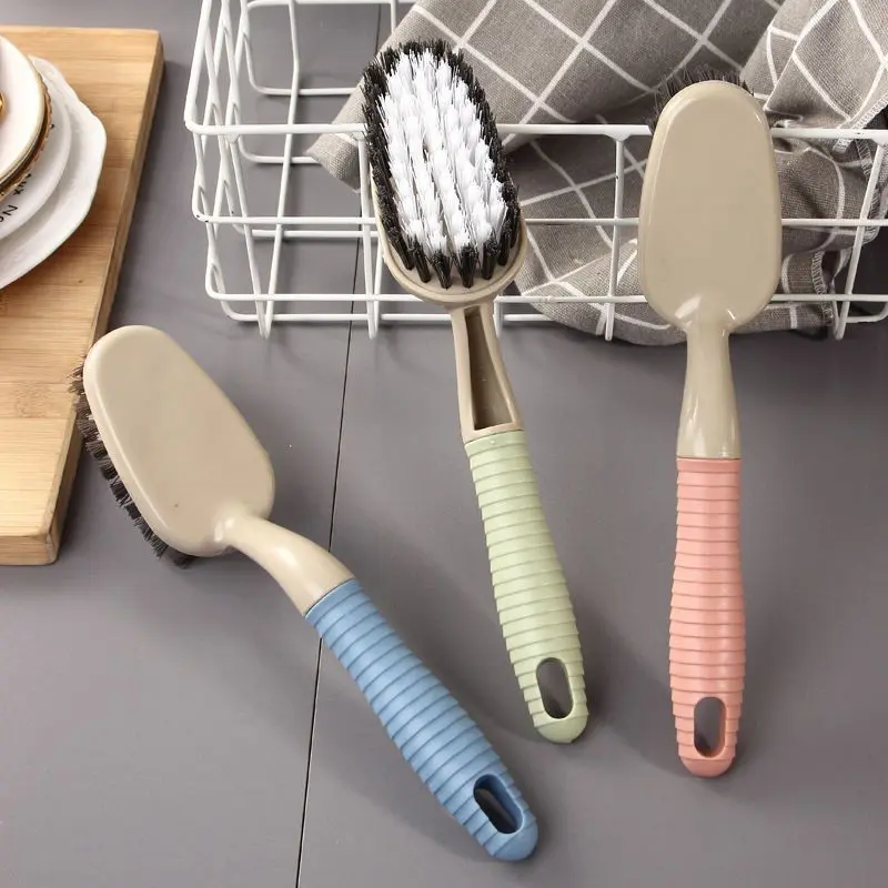 Floor brush Hard bristle floor brush Toilet toilet wall tile cleaning brush Long handle floor brush crevice brush