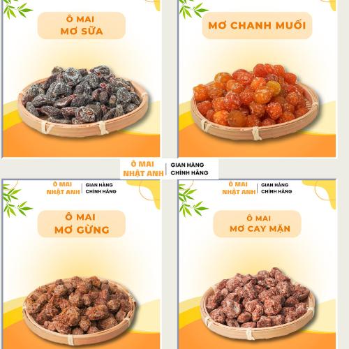 Ô Mai Mơ ( Mơ Chanh Muối, Mơ Gừng, Mơ Sữa, Mơ Dẻo Gừng, Mơ Chua Cay Mặn) - Mơ Dẻo Sữa Mềm Thơm - Đồ Ăn Vặt Chua Cay - Mơ Sữa Ngon - Không Chất Bảo Quản - Mơ Sữa Dẻo Dai - Ăn Vặt Lành Mạnh - Món Ngon Giới Trẻ - Nhâm Nhi Cực Đỉnh - Ô Mai Nhật Anh