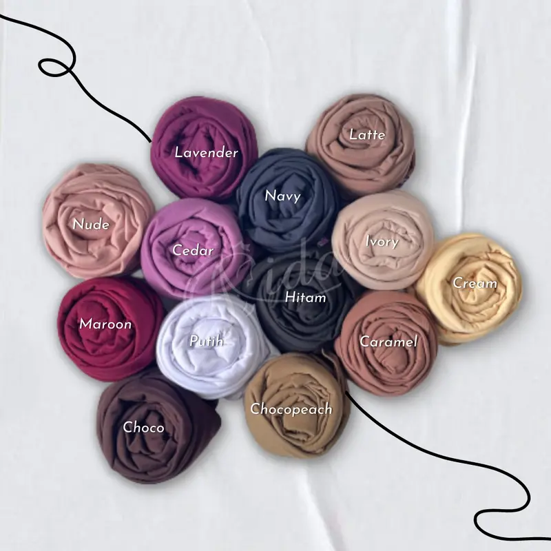 Pashmina Kaos Oval Spandex Rayon 1