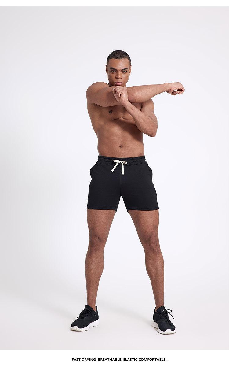 Product Introduction of Fitness shorts American men's casual stretch three quarter pants 10