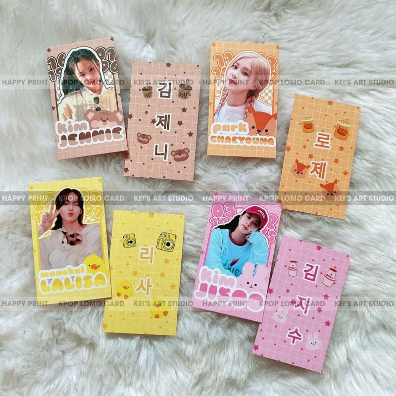 [GIÁ GOM] Set 100 card des Blackpink - thẻ ảnh thiết kế Rosé, Lisa, Jennie, Jisoo (mẫu cập nhật thêm)