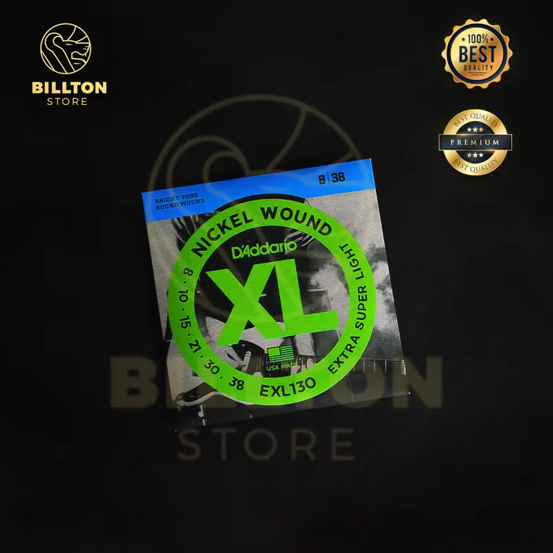 Senar Gitar Elektrik 1 SET D'addario EXL Nickel Round Wound Electric Strings 3