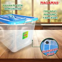 Gambar NAGAMAS Box Kontainer Plastik Dengan Roda 150 Liter dari Nagamas Indonesia Store Kota Tangerang 3 Tokopedia