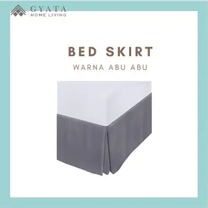 Bedskirt tempat tidur 200x200 Bahan Mikrotex - Rok Kolong ranjang - Rok Kasur – Tutup Kolong Ranjang Full Cover