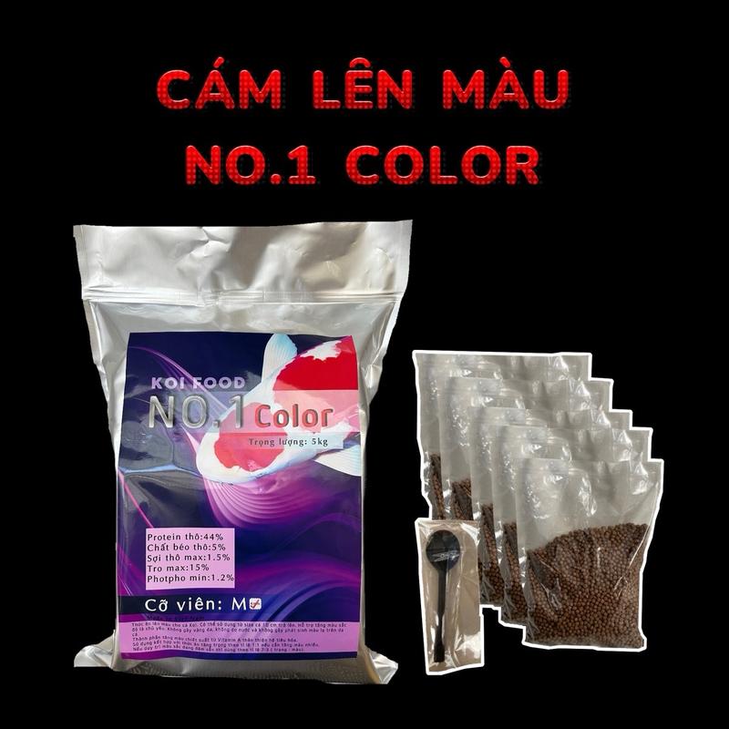 NO.1 COLOR 5KG Cám lên màu, thức ăn lên màu chuyên dụng cho cá koi túi, cám  4.0