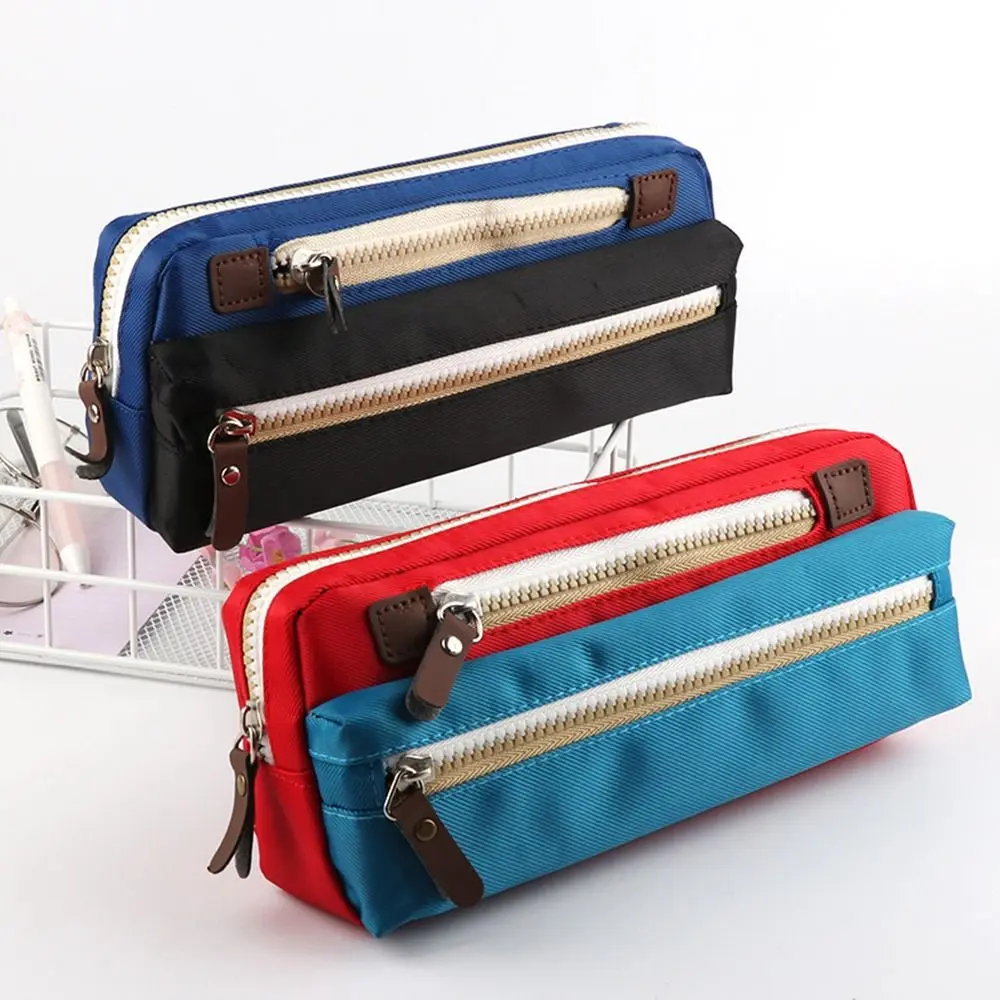 Creative Multi-layer  Pencil Box Storage Pouch Stationery Bag Pencil Bag