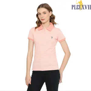PLCLXVII - Polo Shirt Wanita - Salur Logo Kecil 5009