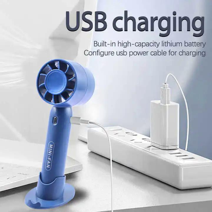 【miễn phí vận chuyển】Quạt sạc USB cầm tay tuabin quạt mini không cánh quạt học sinh di động 6
