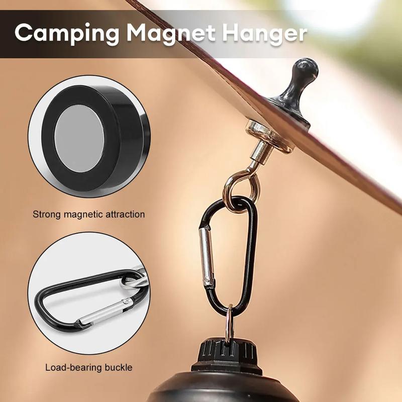 Product Introduction of Outdoor Camping Lights Magnetic Hook Hanging Buckle Hook Tent Canopy Carabiner Magnet Pendant Camping Canopy Accessories 17