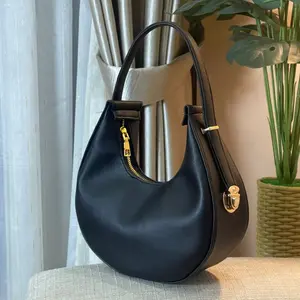 jmr DELIA - Tas Wanita Shoulderbag Tas Bahu Kunci Bisa Diatur Pnjang Pendek Hanya Boleh Dicuci Dengan Tangan Black