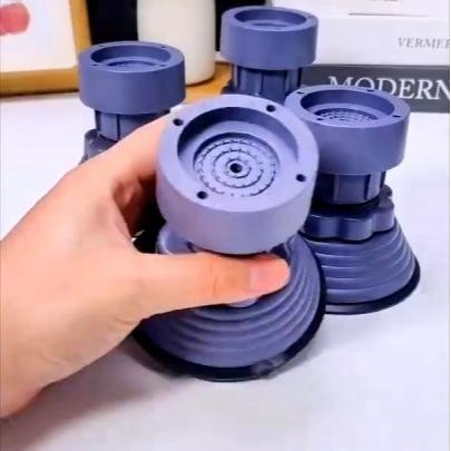 Bộ kê 4 chân chống rung chống trượt máy giặt tủ lạnh đế cao su loại tăng giảm được kích thước 5