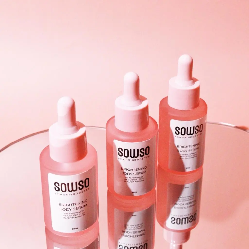 [Paket 3pcs] AHA Body Serum Strong Arbutin Niacinamide Glycolic Mencerahkan
