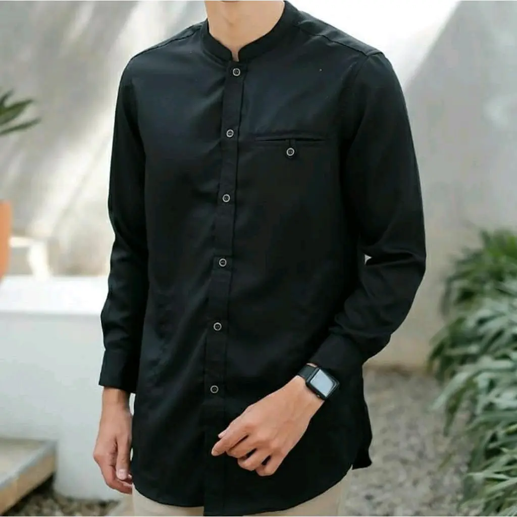 Koko kurta Pakistan pria//kemeja pria premium toyobo!!! Polos Katun toyobo Muslim Panjang
