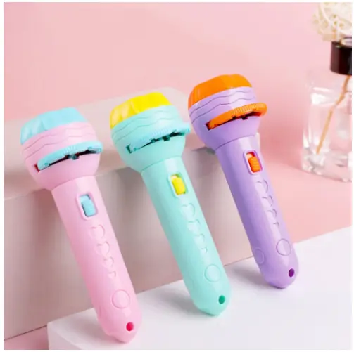 【TS168】【2025 NEW】Senter Proyektor Karakter Hewan Fun Flashlight / Mainan Proyektor Dengan 3 Piringan Gambar Mainan Edukasi Plastik 1