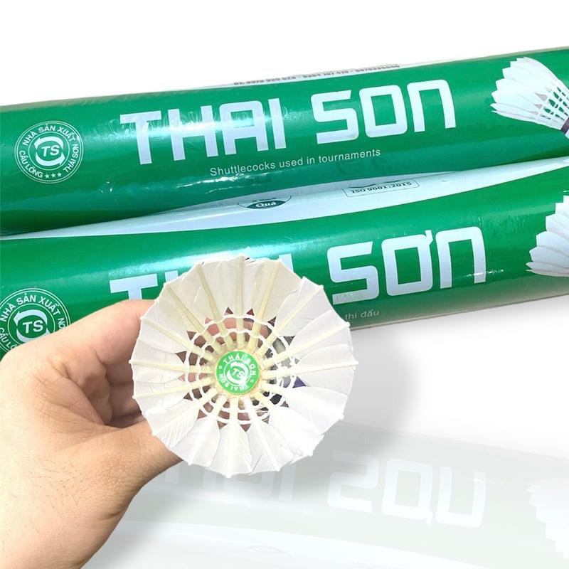 Cầu lông Thái Sơn ống 10 quả chuẩn thi đấu giá rẻ, cầu Thái Sơn Vợt Cầu Lông Sport 3